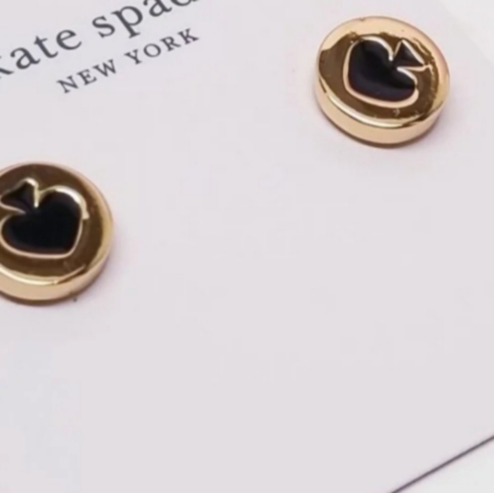 Kate Spade Spot the Spade earrings